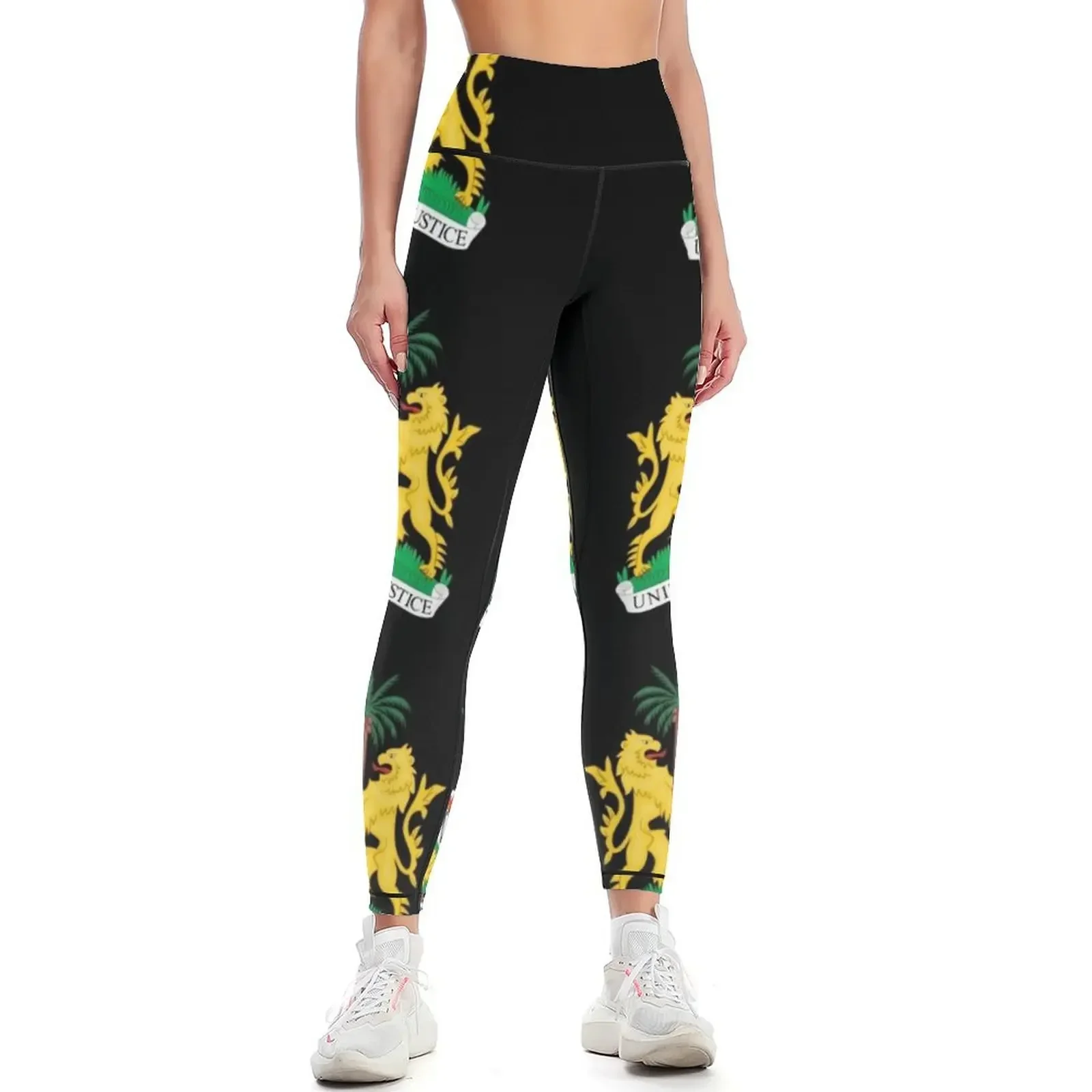 

Coat of arms of Sierra Leone Leggings gym clothing Golf wear Women's trousers Women's fitness Womens Leggings