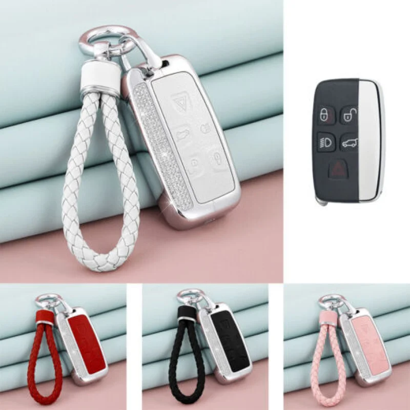 

A + кожаный брелок из цинкового сплава с бриллиантами, чехол для Land Rover Range Rover LR4