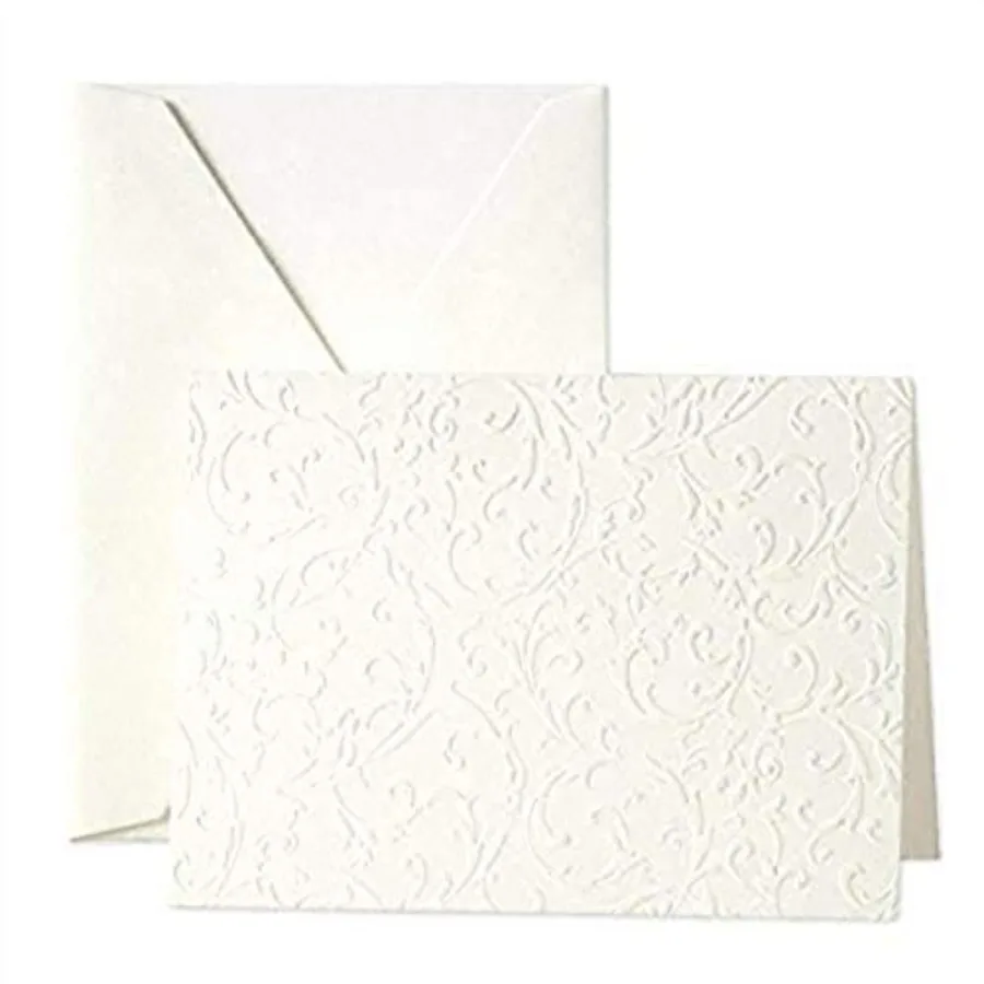 

Blind Embossed Pearl White Notes CF1162