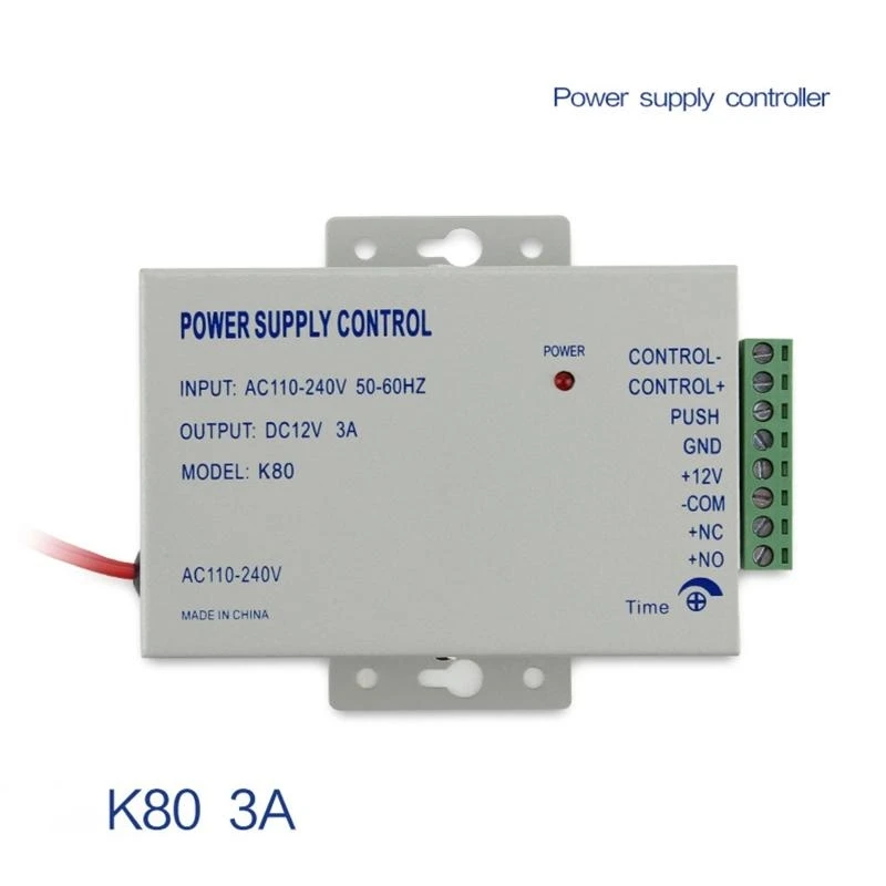W89C DC12V 3A Power Supply Controller Door Access System Accessories for Door Access