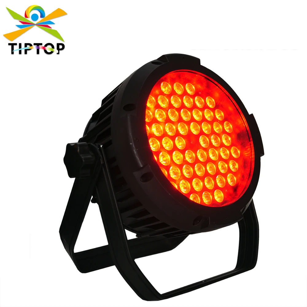 TIPTOP Stage Light TP-P111 Slim Waterproof 54x3W Led Uplight RGB LED DMX512 LED PAR Can Stage Lighting for Wedding KTV DJ Bar