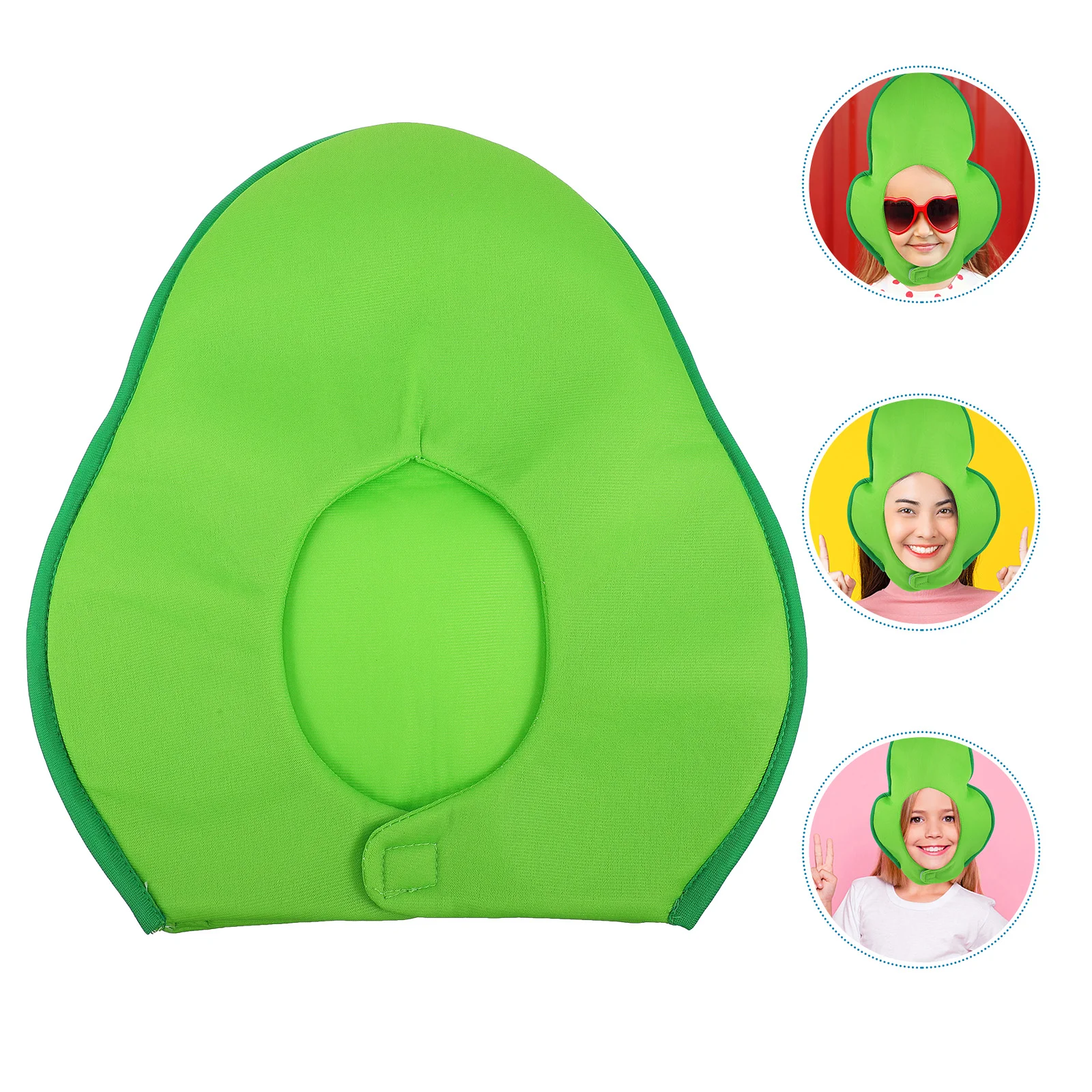 

Avocado Plush Hat Short Cartoon Cover for Adult Child Party Costume Accessory Photo Prop Safe Birthday Photography