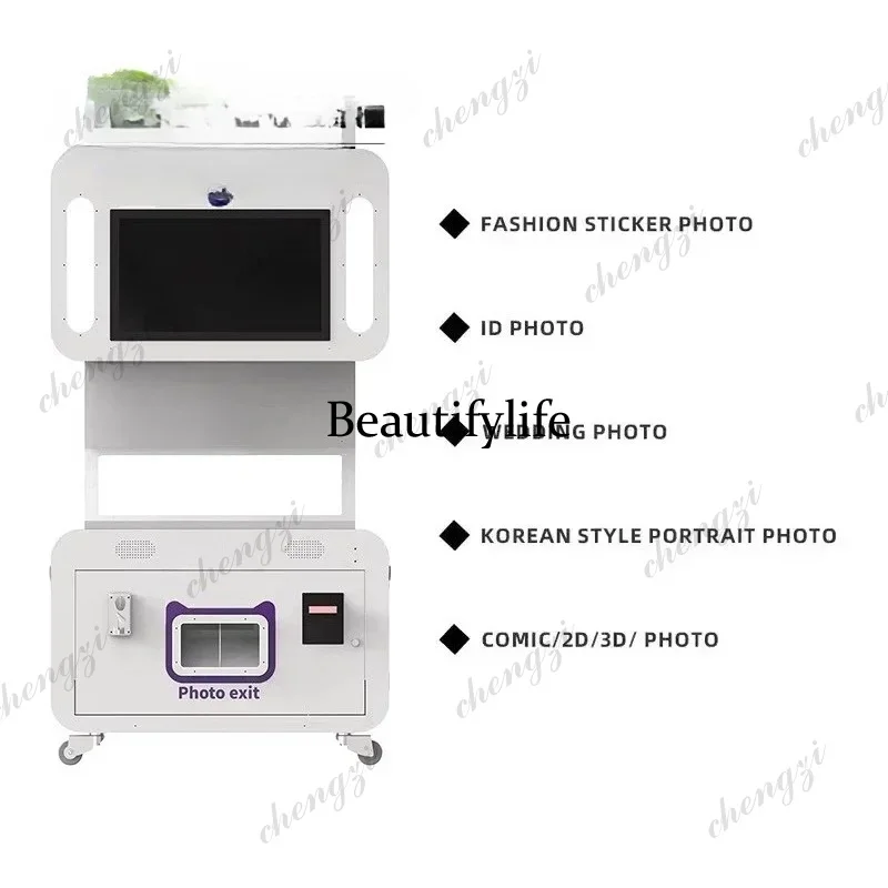 Interactive Self-Service Photo Booth Kiosk