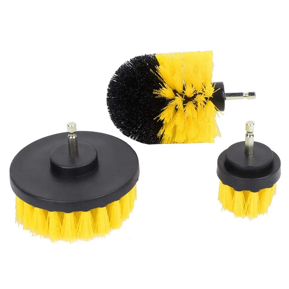 1 PC Electric Scrubber Brush Round Drill Brush Kit Corner Cleaning Brush Kit for Cordless Scrubber Grout Floor Tub Shower Tile