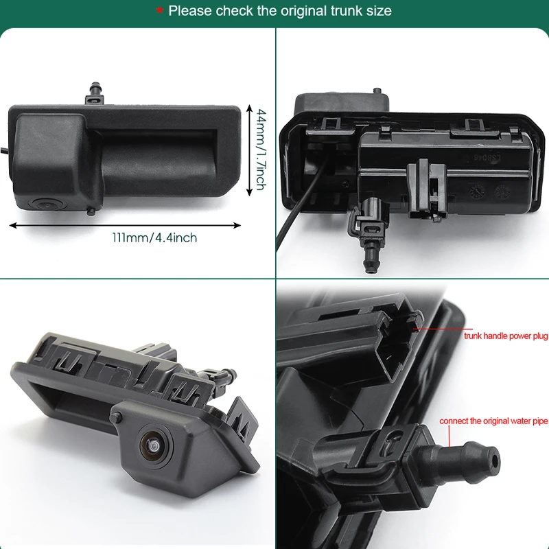 AHD 1080P Car Rear View Camera For Audi Q2 Q2L Q3 A5 A5L A6 A6L VW Polo Passat EOS Porsche Cayenne Skoda Kodiak Car Water Spray