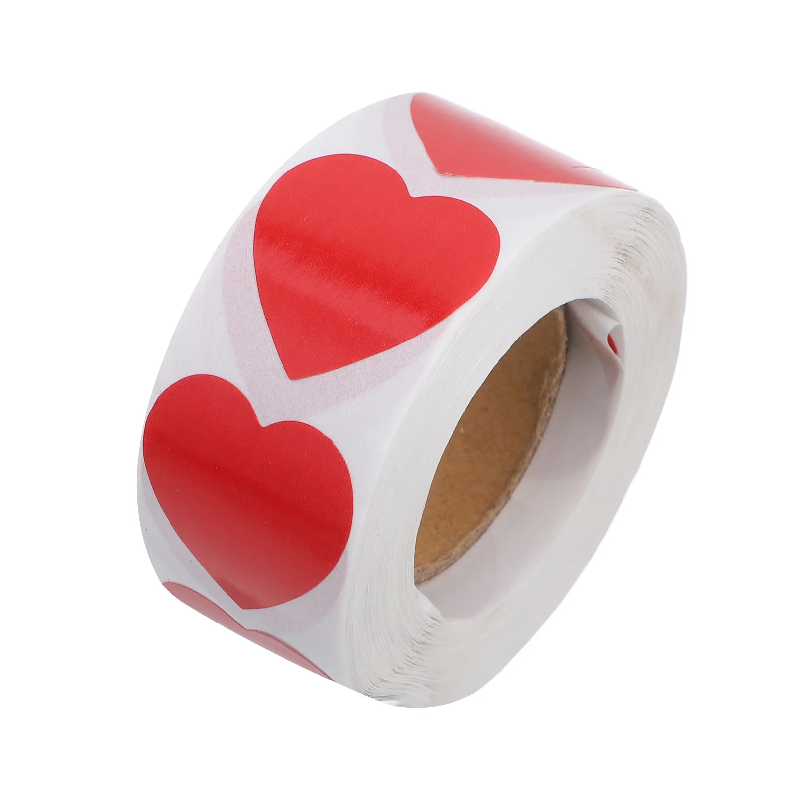 1 ロール ハート型ステッカー 粘着シールラベル 封筒用 パーティーの記念品 結婚式の包装 バレンタインデー用 バルクハートステッカー