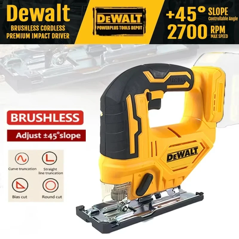 Dewalt 2700RPM Brushless Curve Saw 20V Cordless Electric Jig Saw Portable Multifunction Adjustable Woodworking Power Tool