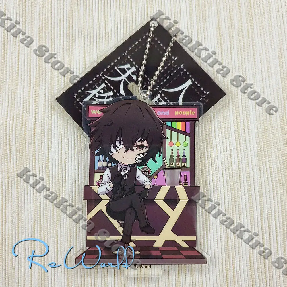 8cm Bungo Stray Dogs Dazai Osamu Original Acrylic Pendant Decoration Nakahara Chuya Anime Standing Plate Cute Mini Ornaments