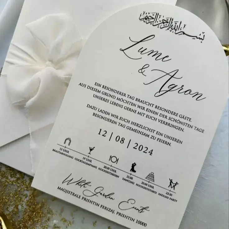 

Custom Chic Arch Wedding Invitation Bridal Shower Engagement Party Greeting Table Dinner Menu Thank You Card Print Logo Decor