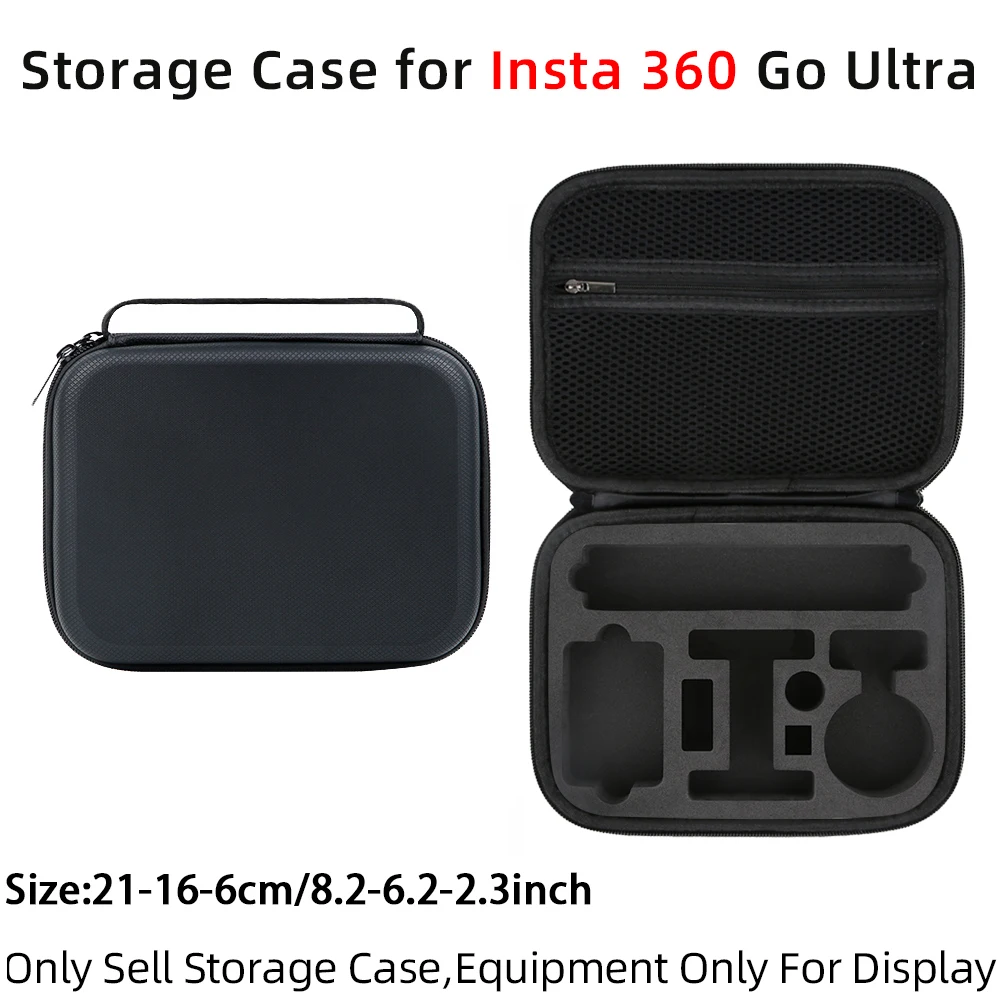 Scatola da trasporto rigida per Insta360 Go Ultra Combo Kit Custodia Custodia portatile antipolvere per Insta360 Go Ultra Accessorio