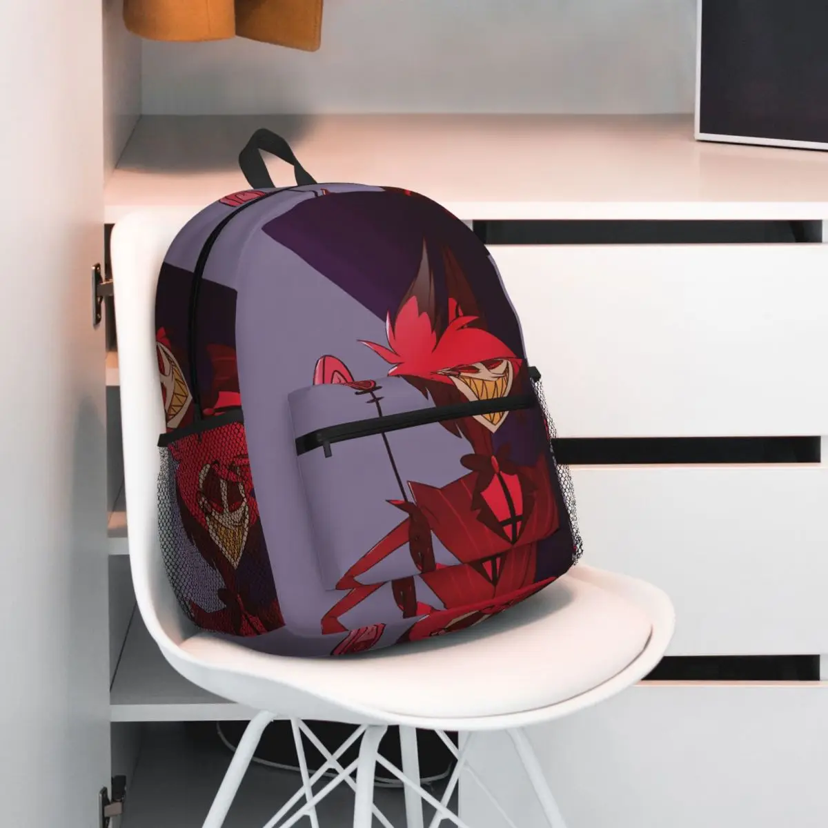 

Креативный Alastor Hazbin аниме студенческий рюкзак школьная сумка походный дорожный рюкзак для мужчин и женщин сумка для книг сумки на плечо