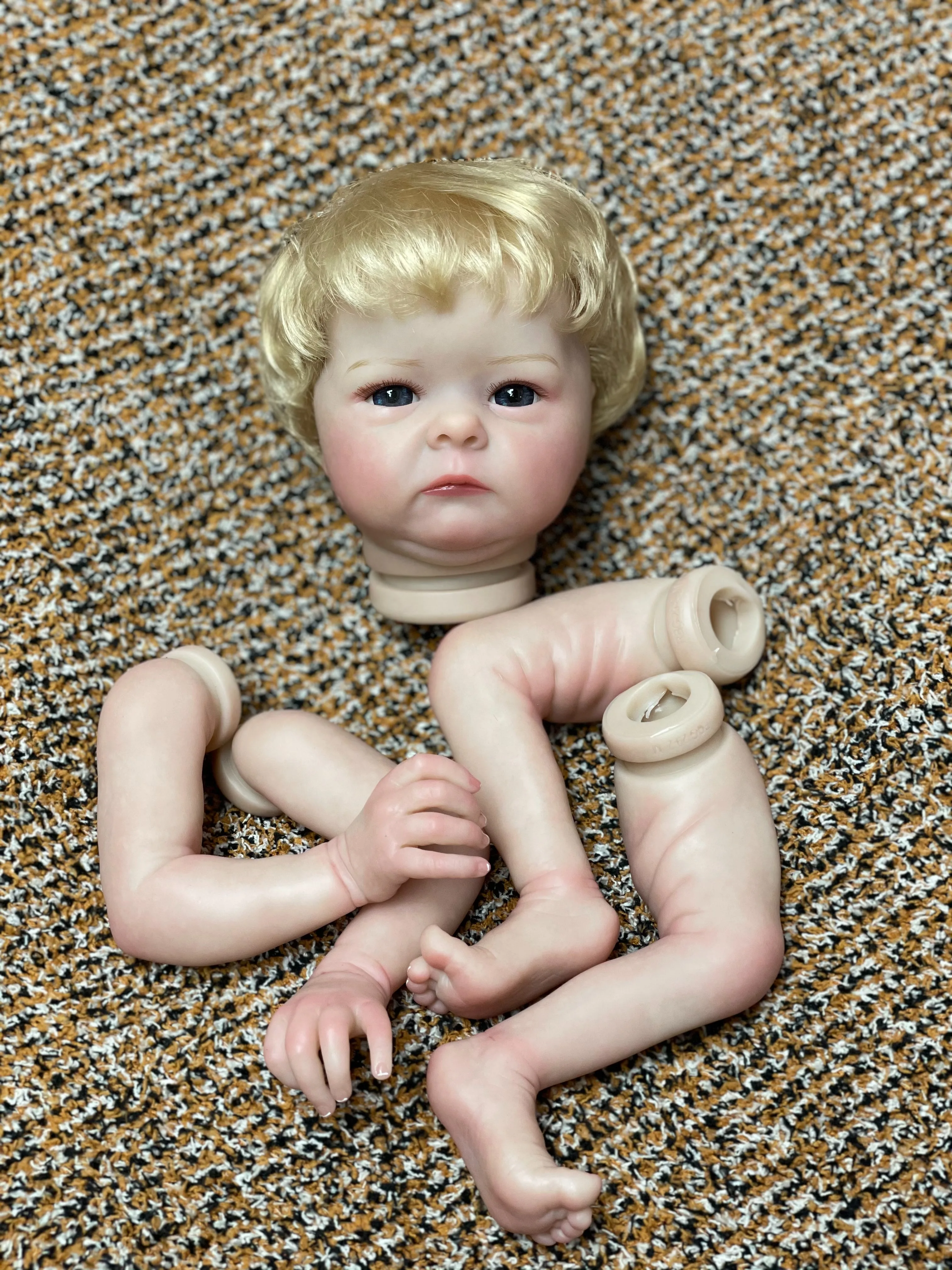 16 Inch Tink Handmade Bebe Reborn Doll Kits 3D Painted Unassembled Lifelike Reborn Baby Doll For Children Birthday Gifts