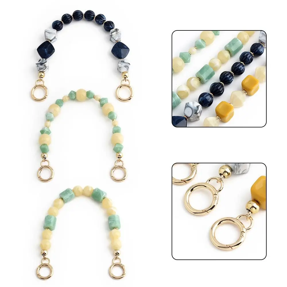 

DIY Decoration Acrylic Beads Bag Chain Metal Chain Replaceable Bag Charms Accessory Lanyard Key Chain Handle Chain