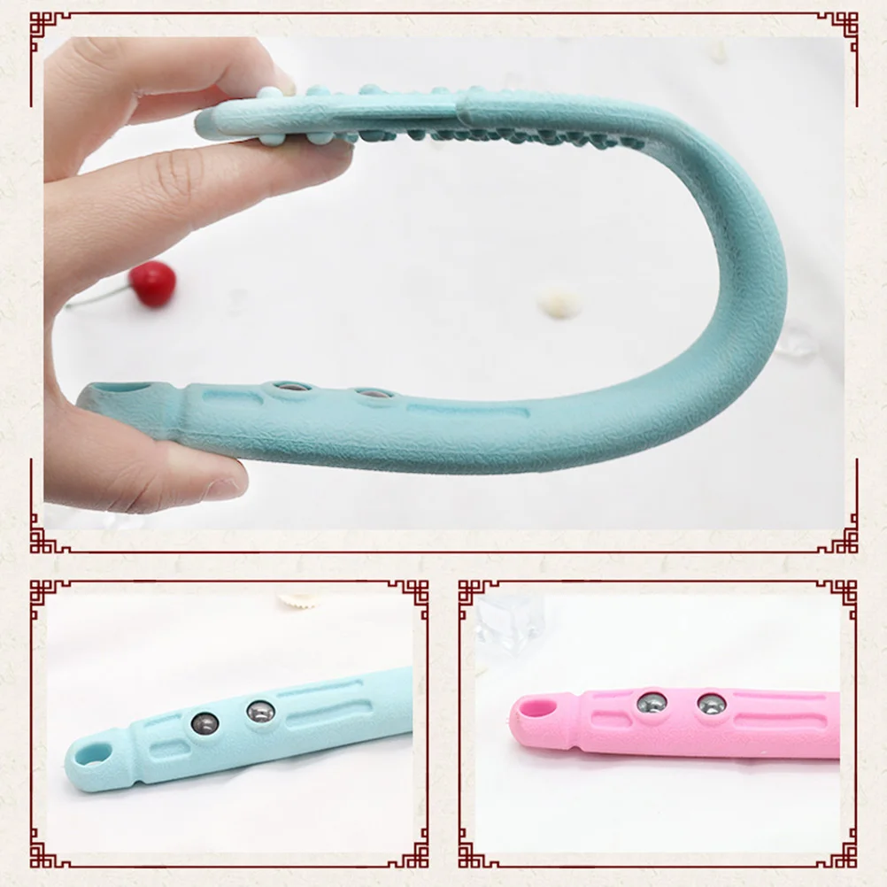 

2pcs Massage Beat Acupoint Massager Meridian Hammer Portable Sculpting Roller Bat for Legs Hips Neck Back Pain Relief Durable
