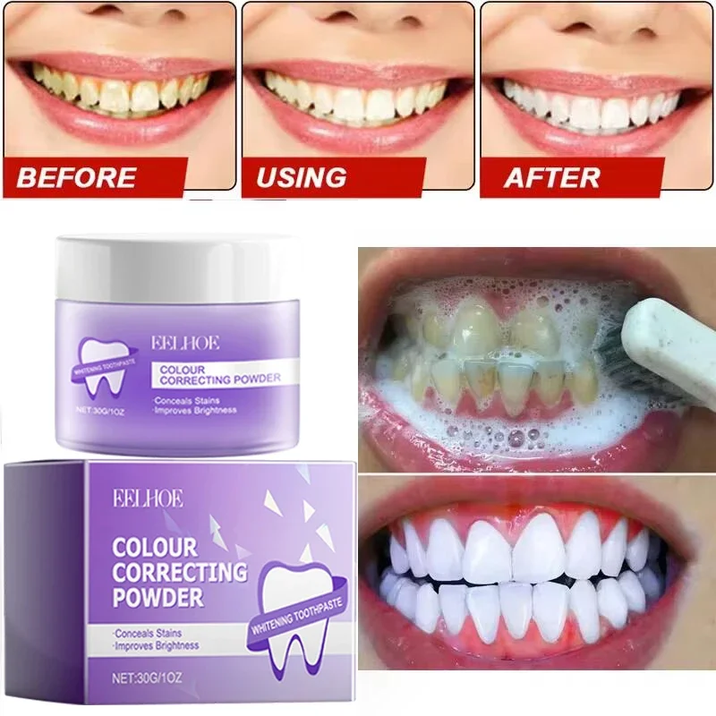 5 dias dentes branqueamento em pó remover manchas de placa cálculo dental higiene oral limpeza fresco mau hálito produtos de cuidados com os dentes