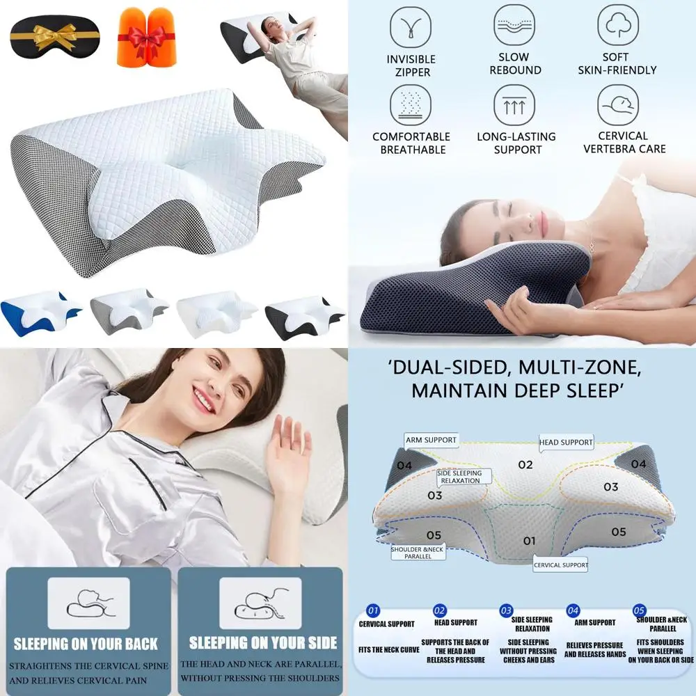 

Orthopedic Dream Pillow by Glovoro: Ergonomic Support for Posture with Memory Foam