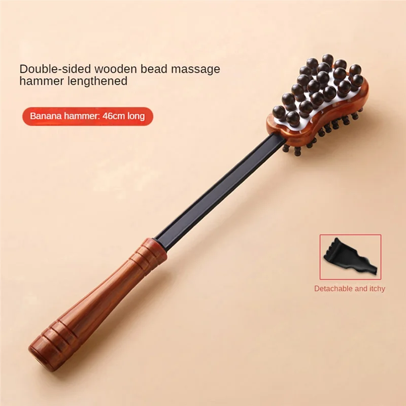 A24P バックノックマッサージハンマーハンドヘルドバックパウンディングマッサージハンマーストレスと疲労を軽減経絡マッサージツール