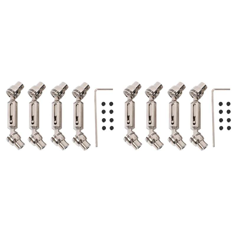 

A87I-8Pcs Metal Drive Shaft CVD For WPL D12 C14 C24 B16 B36 B24 MN D90 MN99S MN-90 RC Car Upgrade Parts Spare Accessories