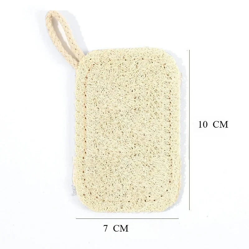 Natural Loofah Sponge Dish Scrubber Vegetable Fiber Reusable Eco Friendly Oil Stain Remover With Hanging Rope Kitchen Cleaning