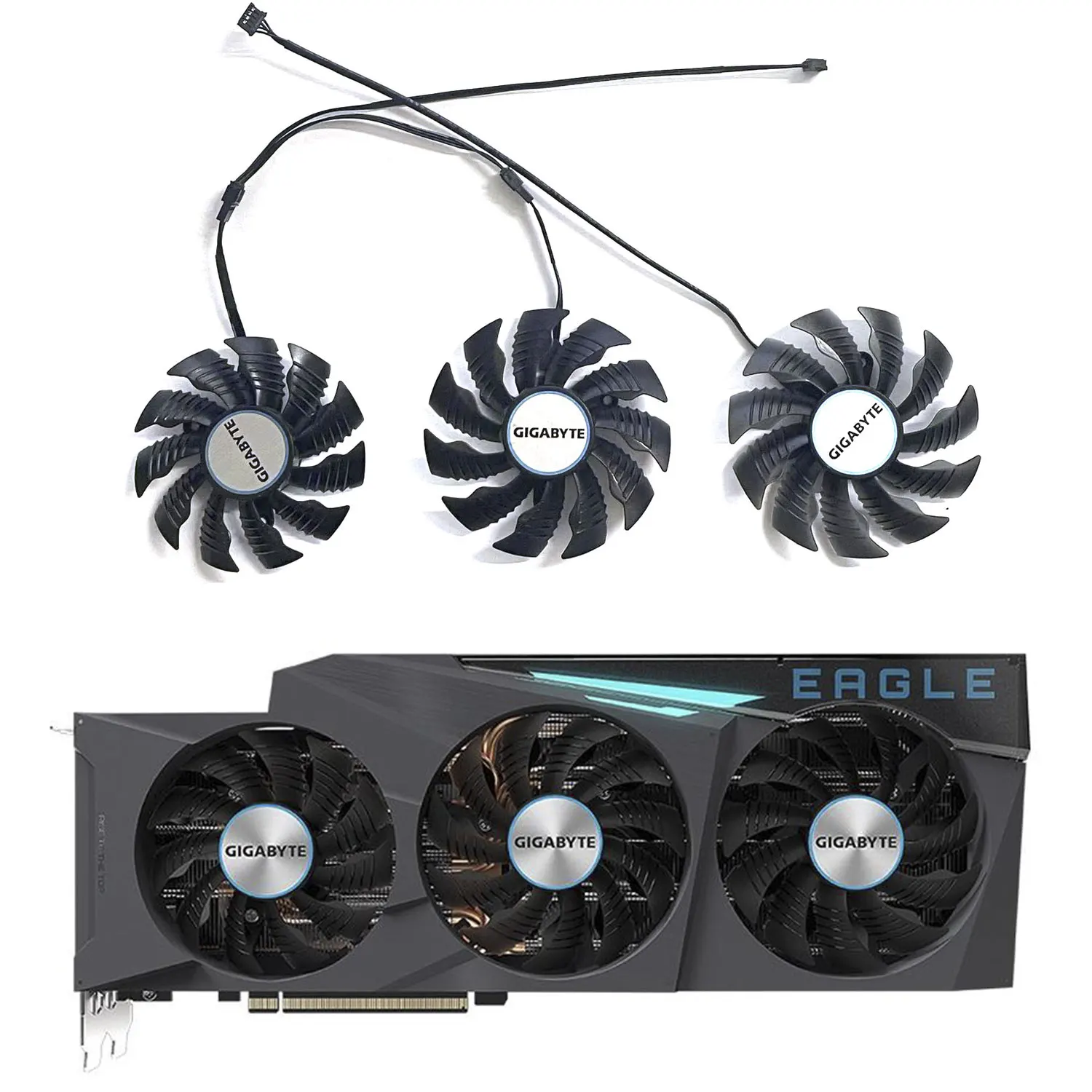 substituicao do ventilador mais frio para gigabyte placa grafica de resfriamento novo 82 mm t128015su t129215su geforce rtx 3090 3080 ti 3070 01