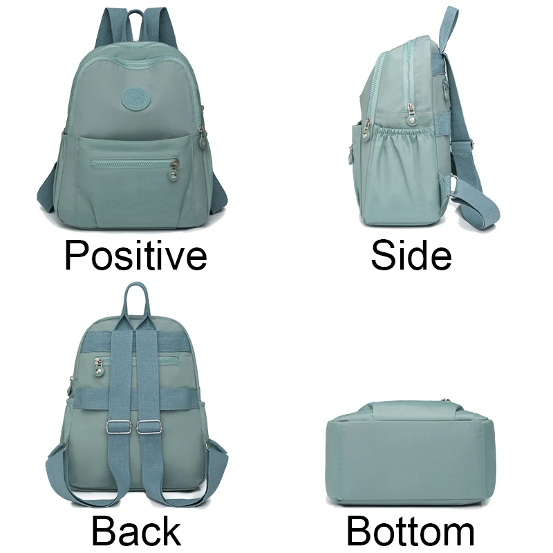 2024 Oxford Cloth Backpack New Korean Version Small Bagpack Ladies Versatile Fashion Canvas Schoolbag Changing Backpack Mochilas