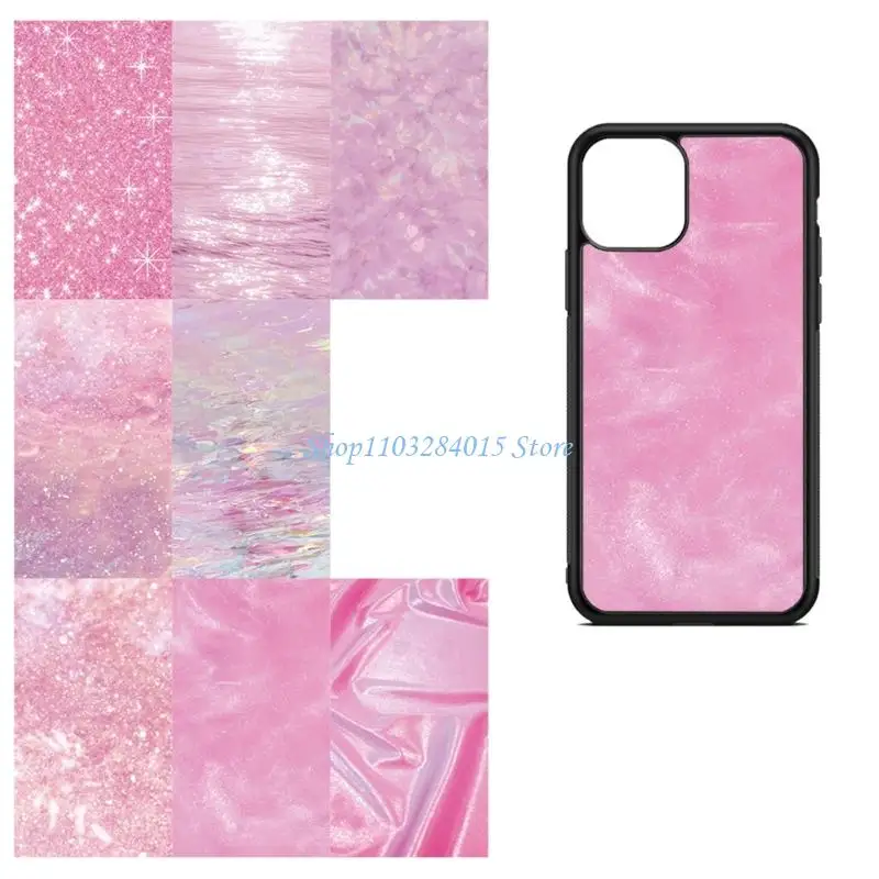 R6FF 8PCS Removable PVC Cell Phones Stickers for Fashionable & Dust Resistance