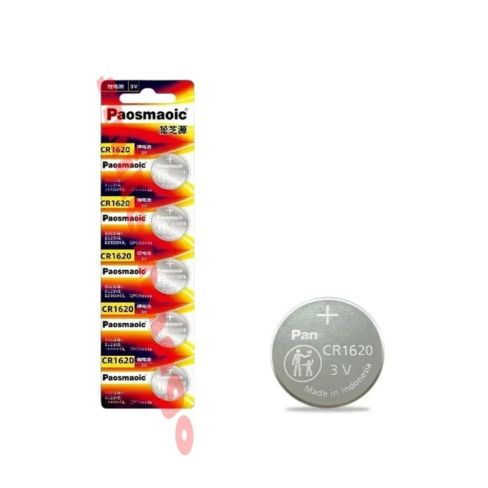5-10PCS Original CR1620 3V Battery + Screwdriver, LM1620 BR1620 5009LC Fit for Watch, Car Remote Control, Calculator &Coin Cell