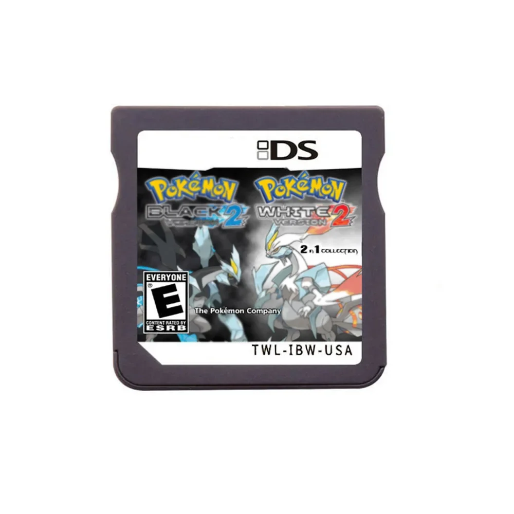 DS Video Game Cartridge (R4 Memory Card Version) HeartGold SoulSilver Black White for NDS/2DS/3DS/NDSL