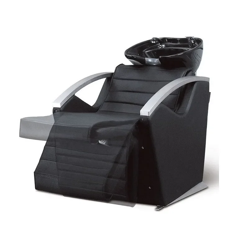 Intelligent electric massage shampoo bed barbershop hair salon special semi-reclining head treatment bed hairdressing flushing