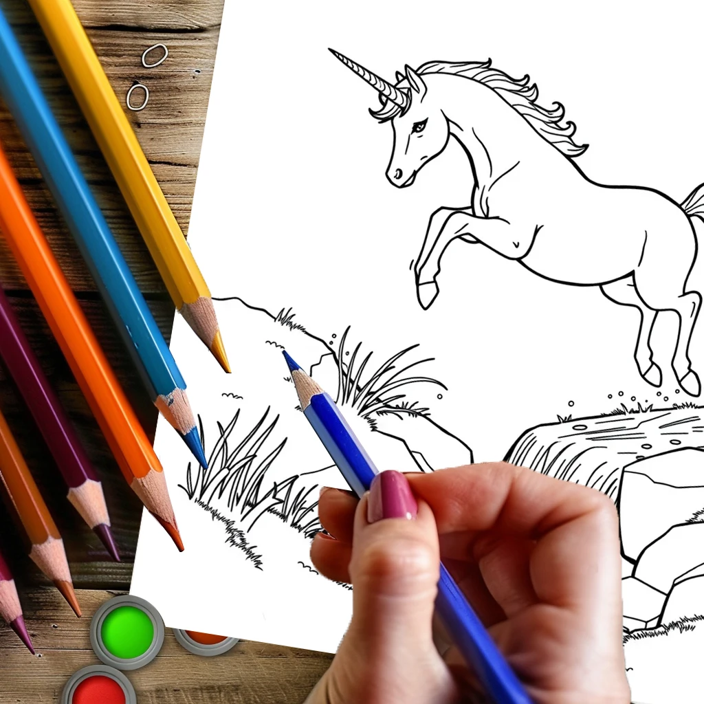 28 stron oryginalnej magicznej kolorowanki dla dorosłych z jednorożcami |   Książeczka do kolorowania, artykuły do rysowania na Boże Narodzenie, Święto Dziękczynienia