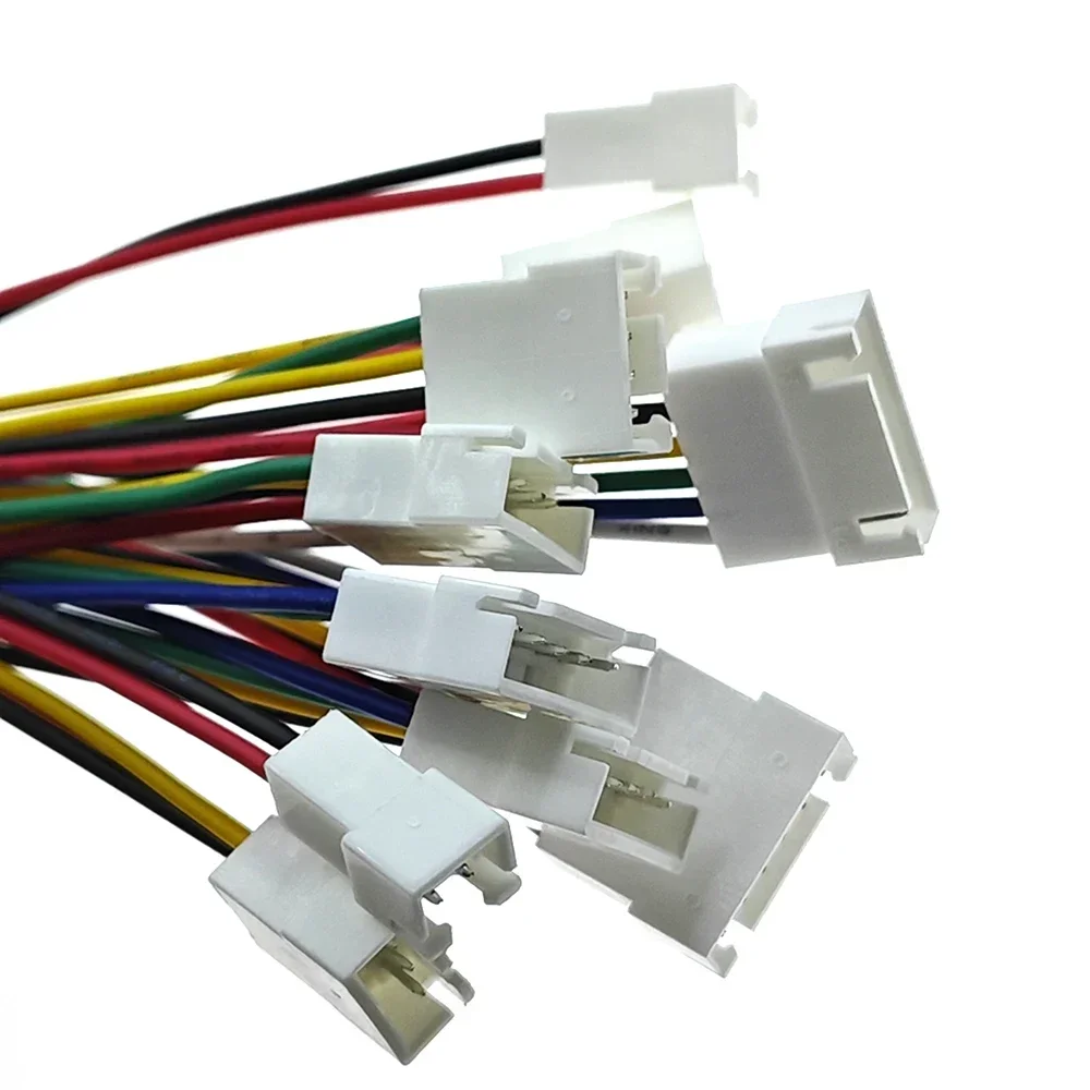 10PCS XH2.54 2/3/4/5/6Pin Pitch 2.54mm Wire Cable Connector XH Plug Female Battery Charging Cable 100mm 150mm 200MM Length 26AWG