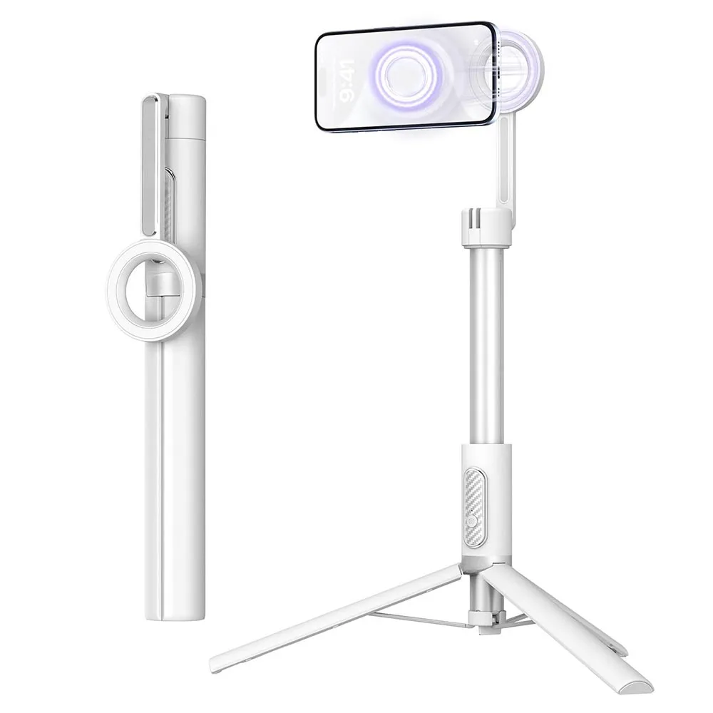 Совместимый с Magsafe магнитный штатив для селфи с беспроводным пультом дистанционного управления для iPhone 15, 16, Android, Huawei, снаряжение для видеоблогов