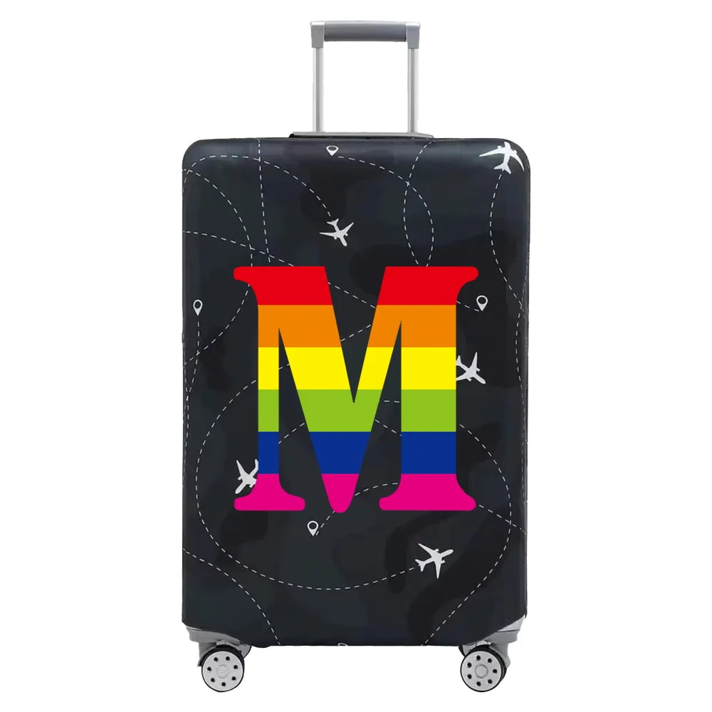 Cubierta de equipaje gruesa y elástica, Fundas protectoras de equipaje con estampado de la serie rainbbow para maletas de 18 a 32 pulgadas, accesorios de viaje