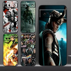 Avengers Loki Phone Case For Google Pixel 8 7 Pro 6 Pro 6A 5A 5 4 4A XL 5G Black Soft Fundas Cover