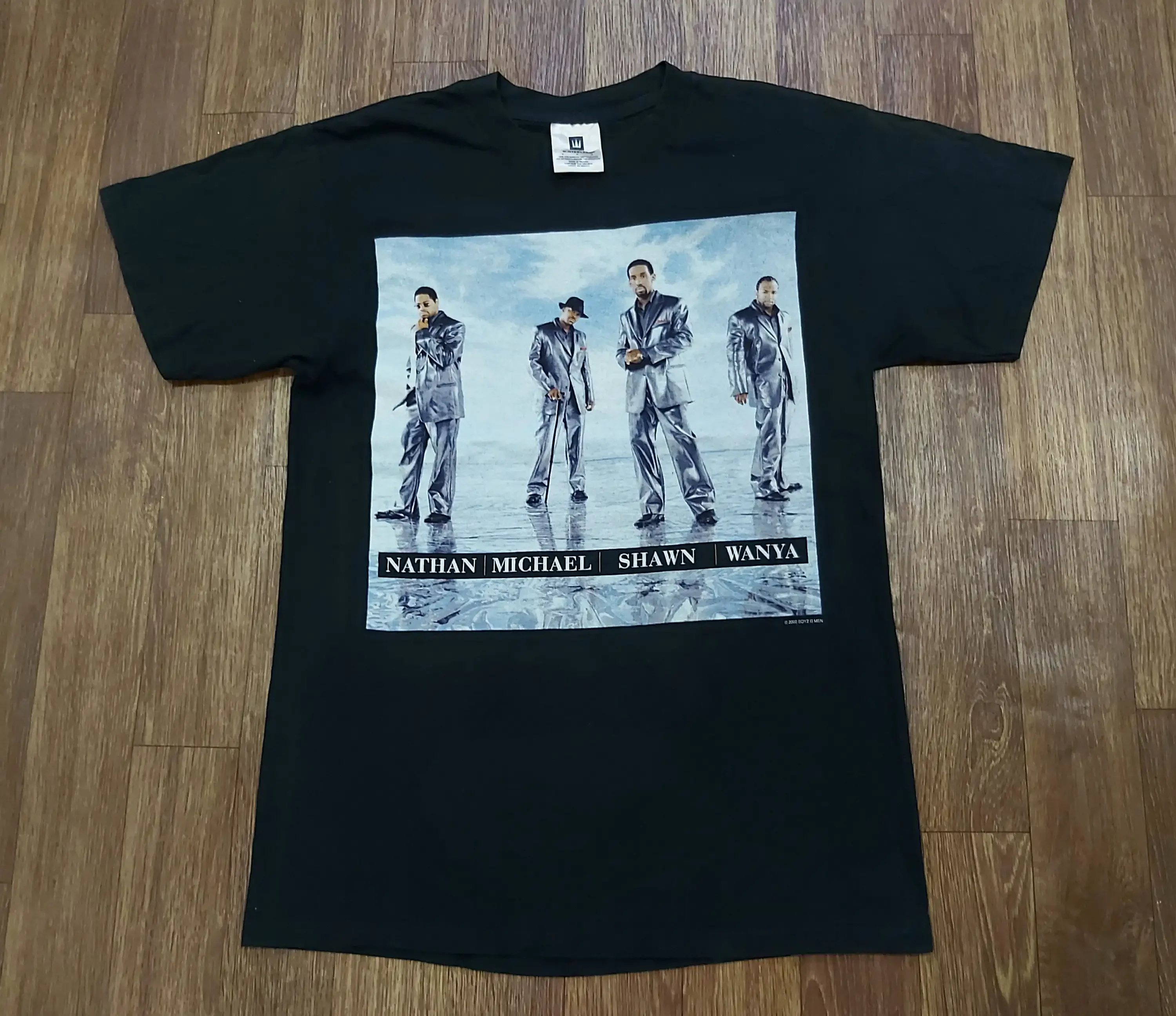 Vintage 2000 BOYZ II MEN Nathan Michael Shawn Wanya Tour Concert Promo album R B soul rare T shirt