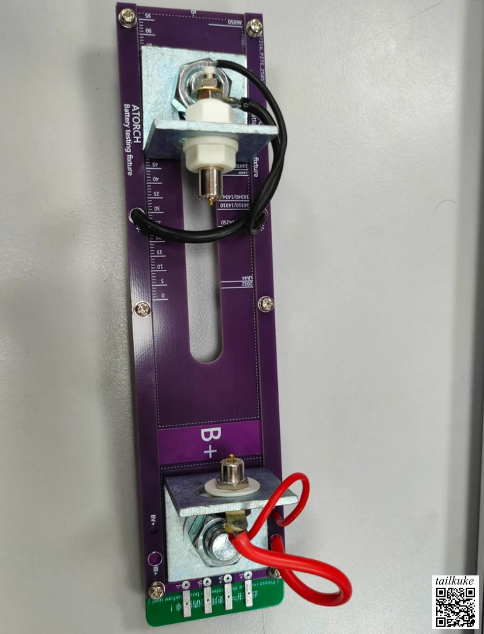 18650 High Current Universal Test Fixture Four-Wire Battery Holder Electronic Load Aging Rack Accessory Box