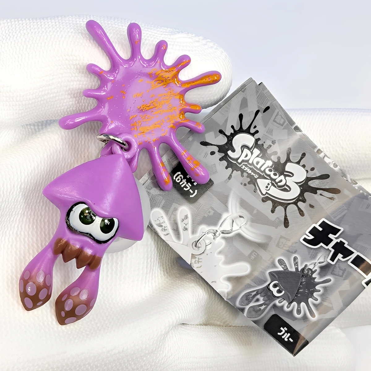 TakaraTomyArts Capsule Toy cute kawaii shooter game Part.3 Ika Tako squid octopus mascot ball chain pendant Gachapon