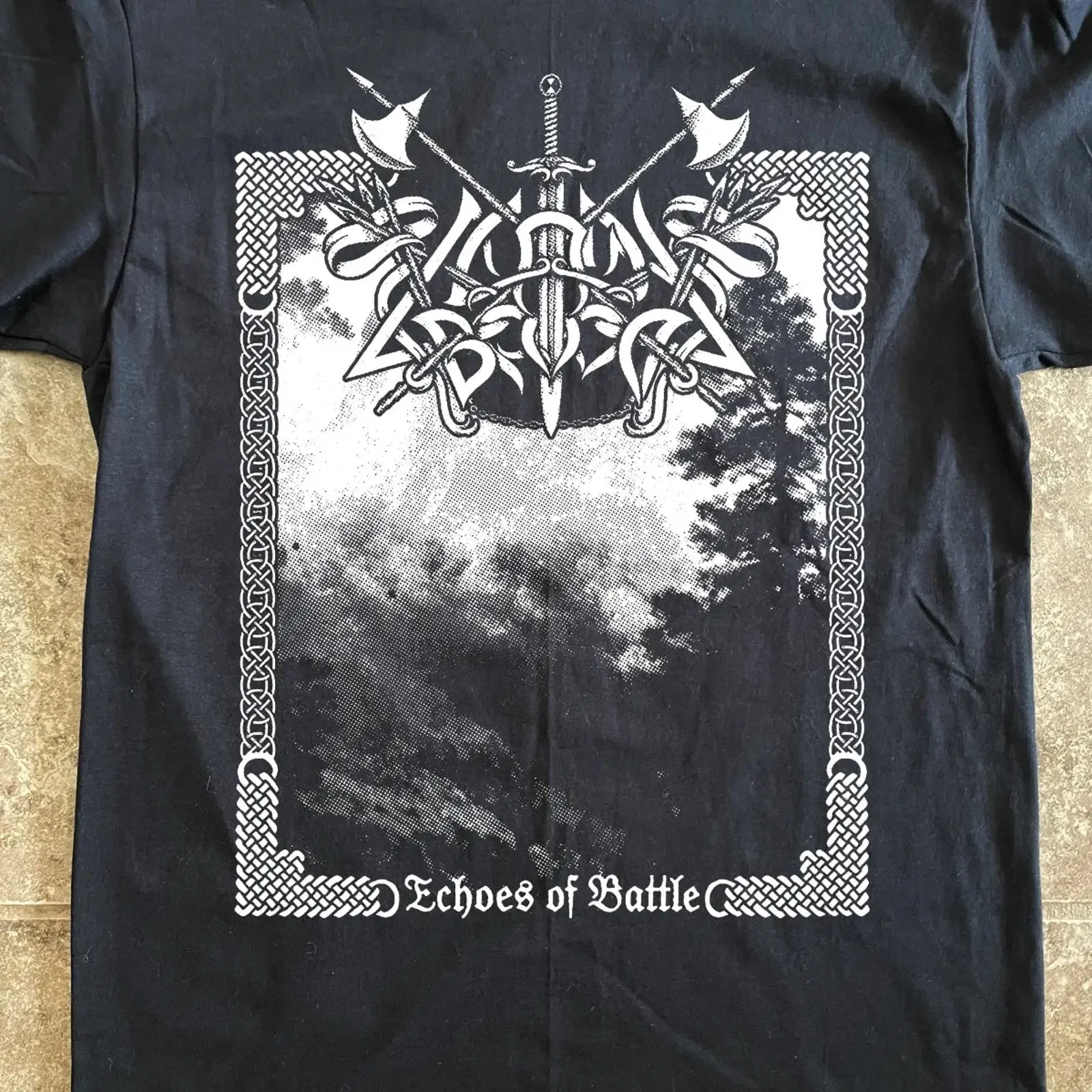 Caladan Brood T Shirt black Blackmetal Folk Metal vintage Washed Soft Slightly Versatile Breathable Comfortable Stretched
