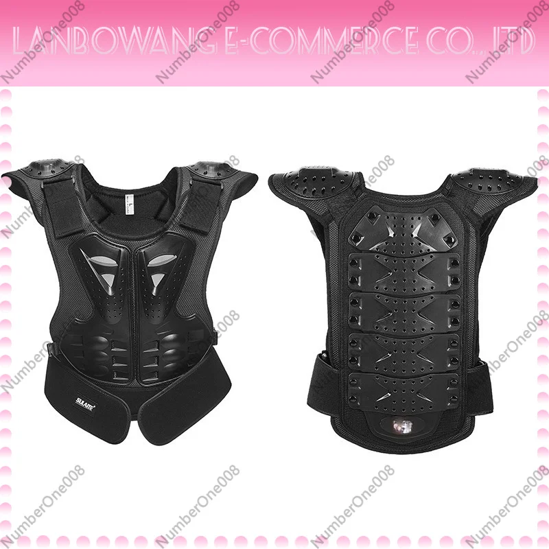 For SULAITE Kids Skate Protective Gear, Night Reflective Chest Back Spine Armor for Roller Skating Equestrian Riding