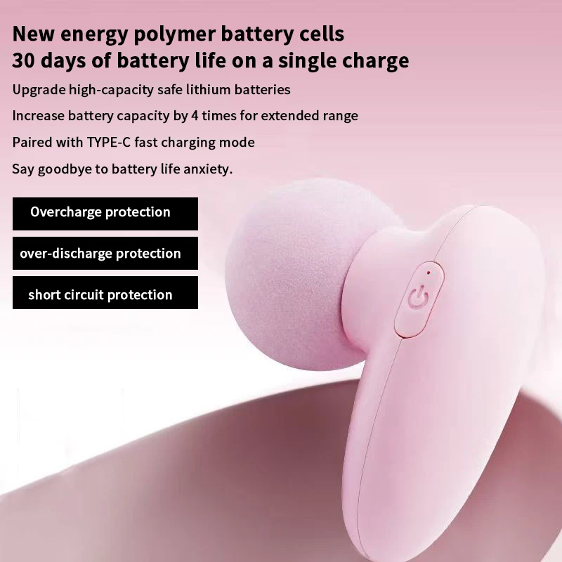 Портативный мини-электрический массажер для лица, перкуссионный пистолет-массажер для тела, глубокая релаксация мышц, облегчение боли, массажер для тела