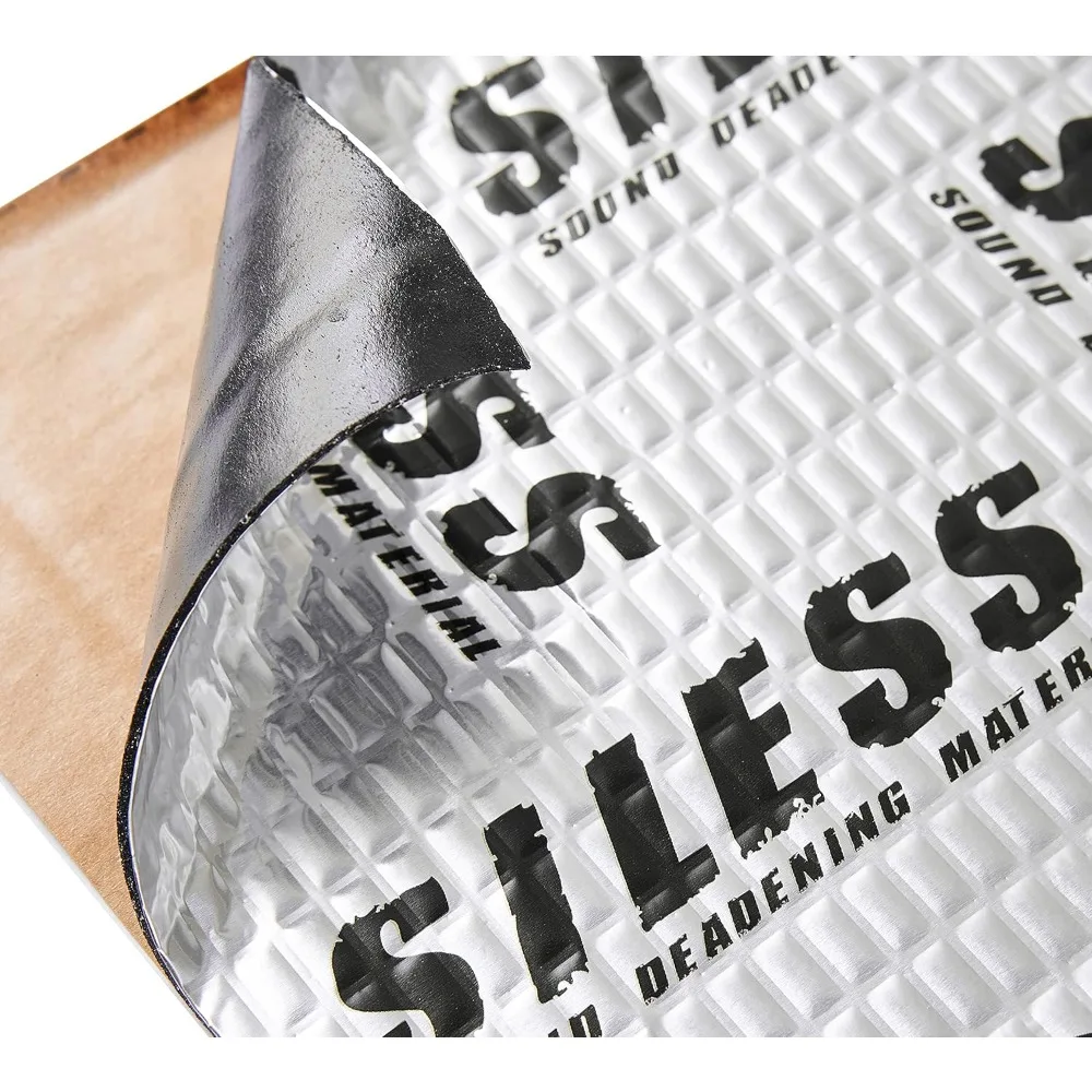 Siless 80 Mil (2Mm) 18 Sqft (1.7 Sqm) Auto Geluiddempende Mat-Butyl Auto Geluiddemper-Geluidsisolatie En Trillingen