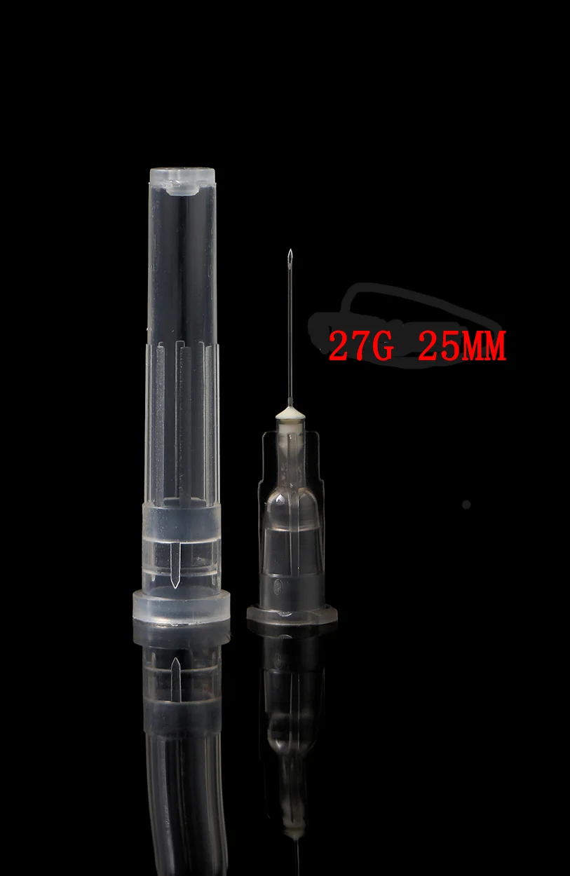 Imagem -02 - Agulhas Pontiagudas Descartáveis 27g13 mm 25 mm 38 mm 50 mm Embaladas Individualmente Ferramentas de Beleza Indolores