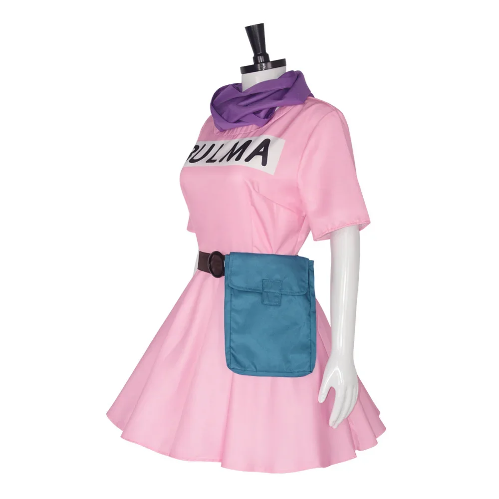 Anime Bulma Costume Cosplay vestito rosa vestiti per adulti uniforme Kawaii ragazze carnevale Masquerade Party Outfit