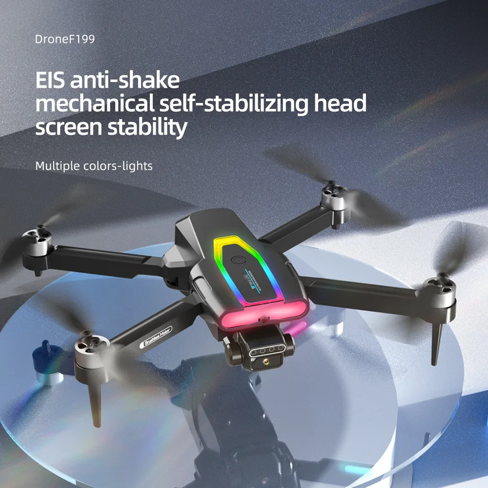 

New Aerial Drone F199 Pro Equipped with Dual Camera HD 4K Brushless Motor Lightstream Drone FPV 4K Mini Drone, Professional Flye