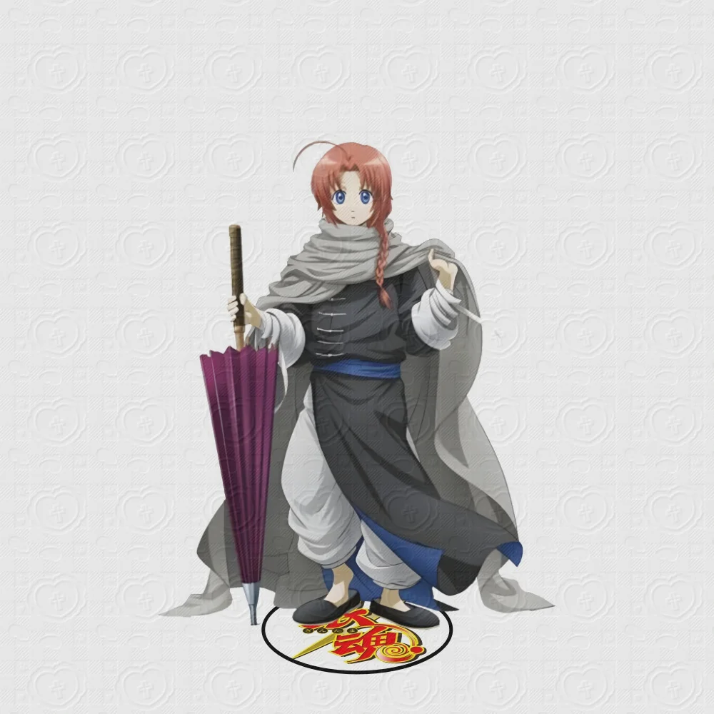 Anime Gintama 15CM Acrylic Stand Keychain  Model Cosplay Charm Characters Ornament Accessories Goods Christmas Gifts