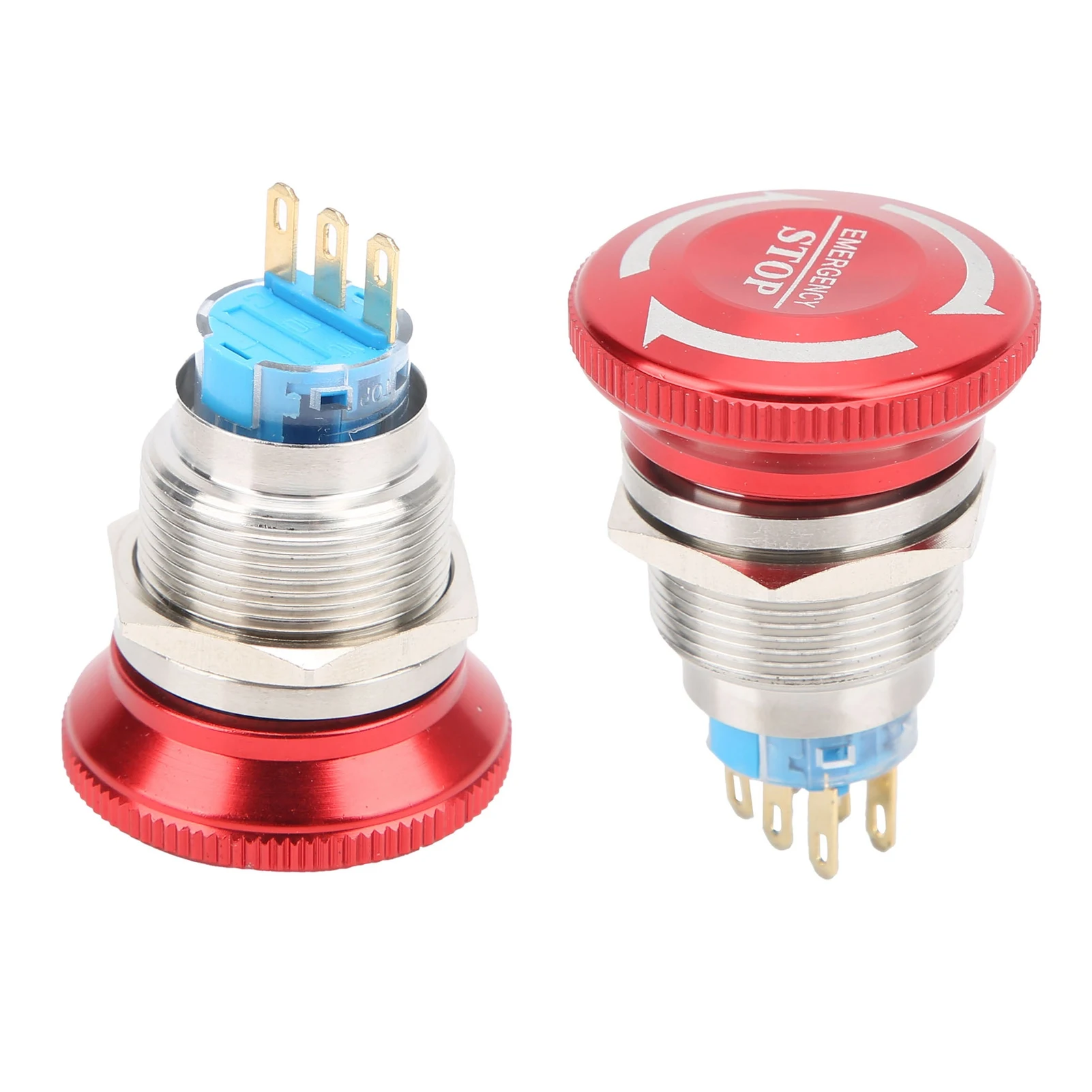 

Emergency Stop Button 22mm Waterproof Emergency Stop Button Self-Locking Mushroom Head Button