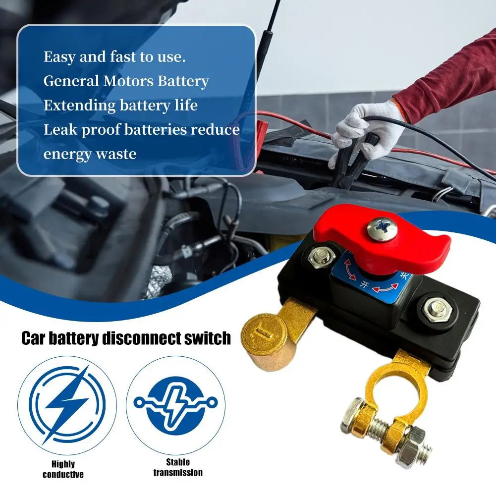 Zinc Alloy Car Battery Power-off Switch Leak Proof Negative Pole Circuit Breaker For Vehicle Battery Pile Head