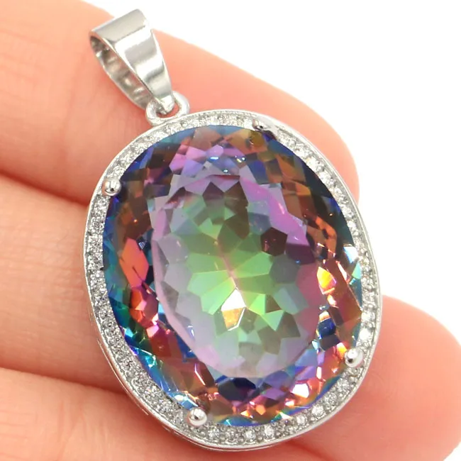 楕円形のジュエリーセット,色が変わるzultlanile alexandrite topaz,シルバーイヤリング,ペンダント,5個購入すると1個無料,34mm x 21mm, 17.5g