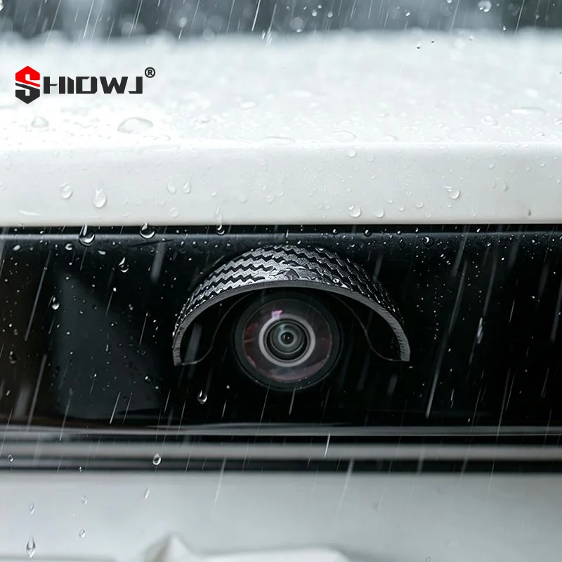 Car Rear View Camera Rain Visor Hood Waterproof Protective Cover Backup Camera Sun Shade Rain Shield Universal PVC Accessories