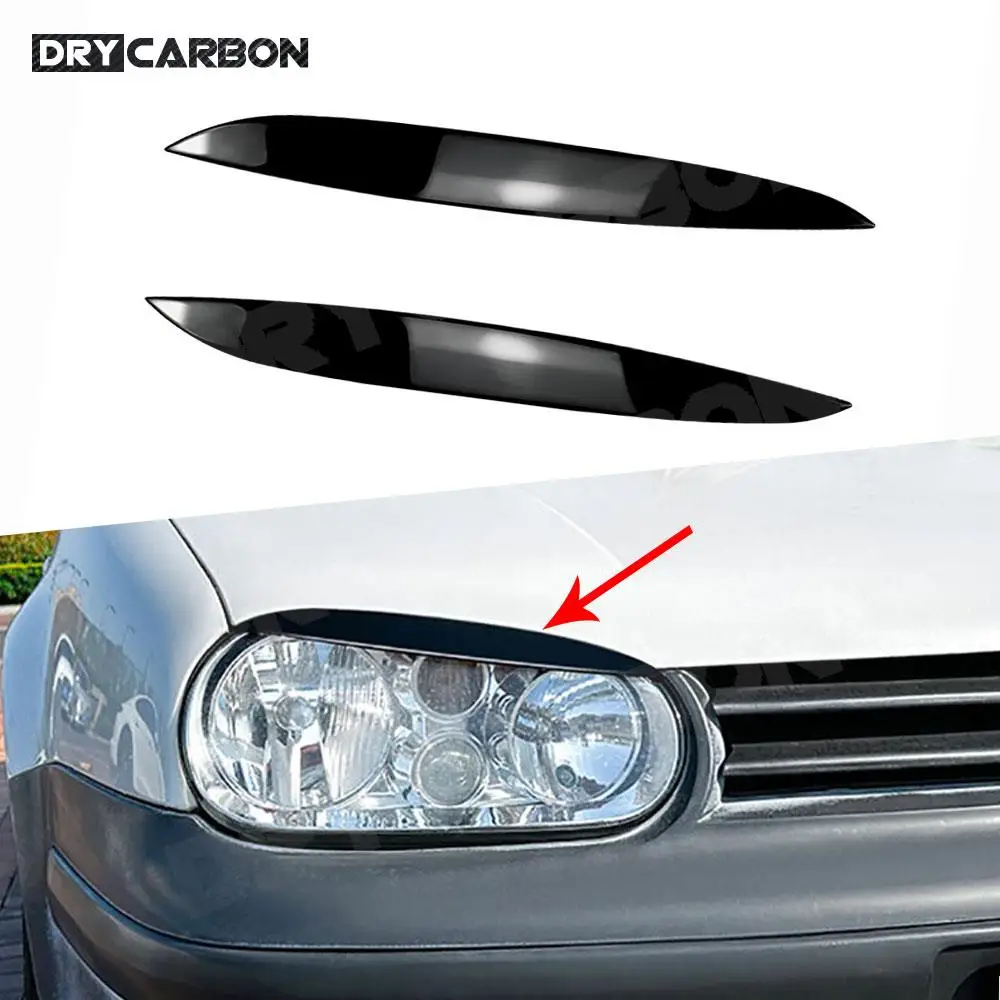 

Car Headlight Eyebrow Eyelids Cover Trim Decoration Sticker Accessories for Volkswagen VW Golf 4 MK4 1997-2006 Body Kits